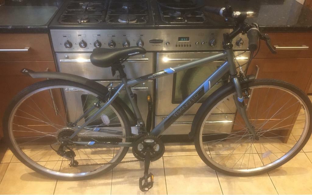 apollo transfer mens hybrid bike